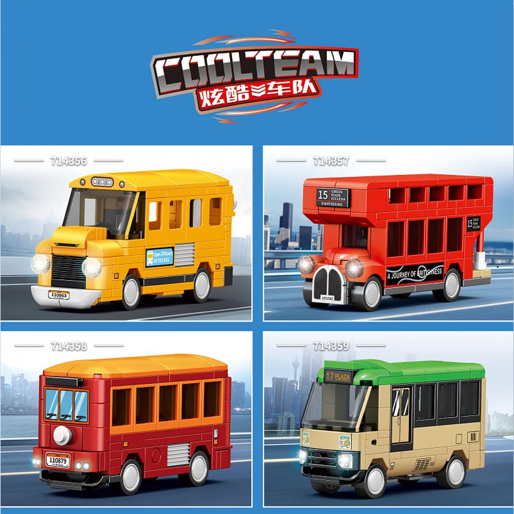 Конструктор автомобильный Idea Speed маленький автомобиль школа Лондон автобус