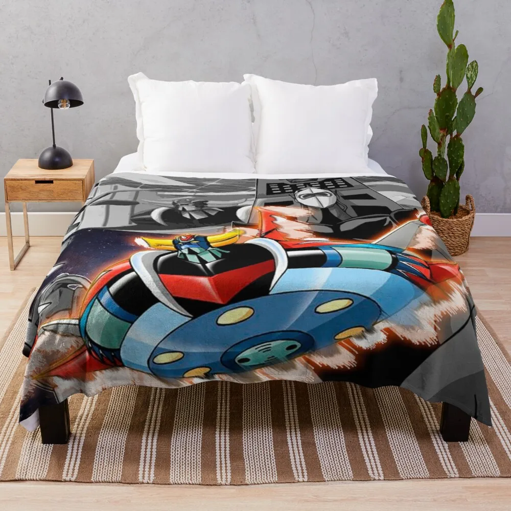 

Grendizer Go! Throw Blanket beach blanket