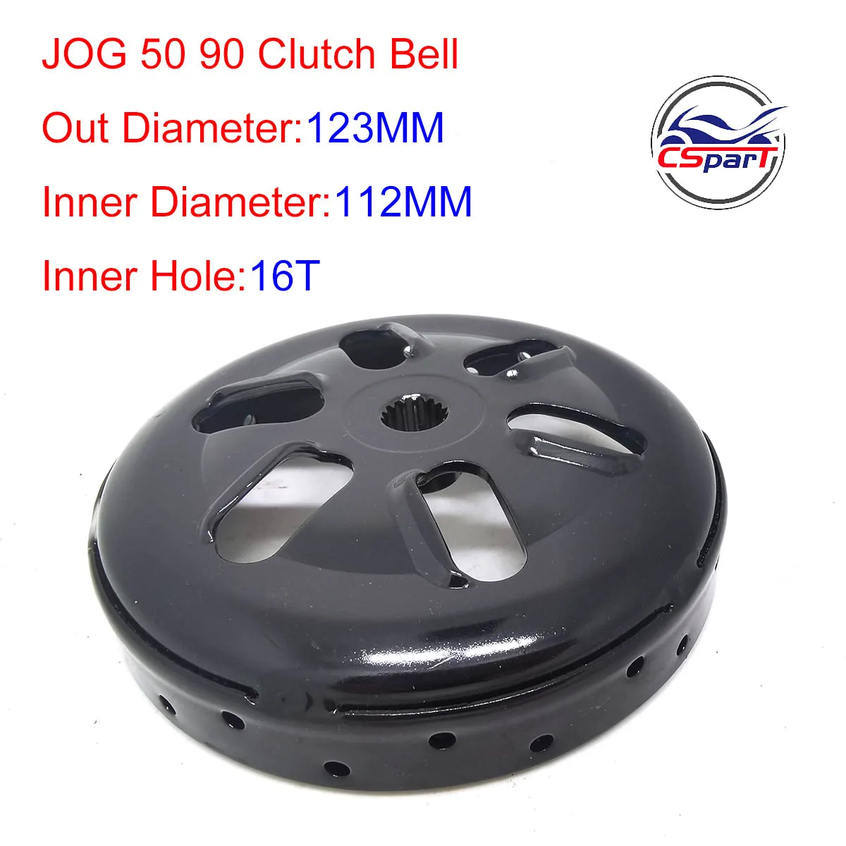 123 мм 16T производительность CVT сцепление колокольчик JOG 50 90 100 Minareli Jonway Sunl Keeway Kazuma Скутер ATV багги детали