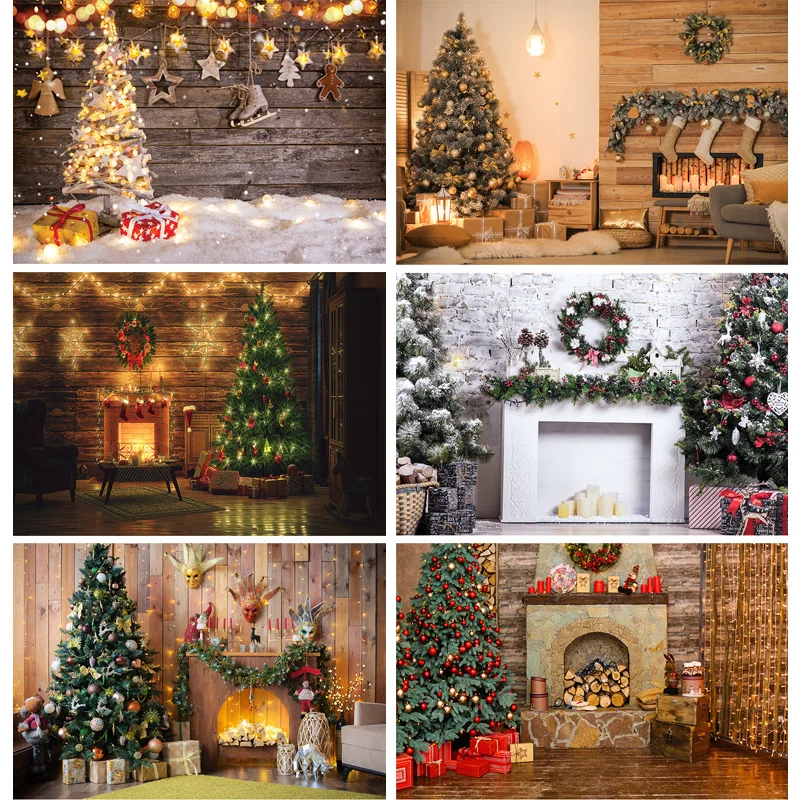 

Vinyl Custom Christmas Indoor Theme Photography Background Baby Children Portrait Backdrops For Photo Studio Props 21710 CHM-01