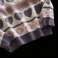 Винтажный свитер с сердечками#5