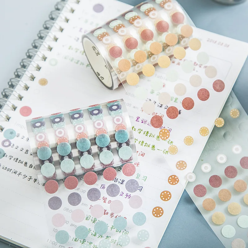 

Pet Dots and Paper Tape Bluebird Painting Is Ins Wind Basic Material Hand Account Stickers 10 Types Stationery Decorative Tape