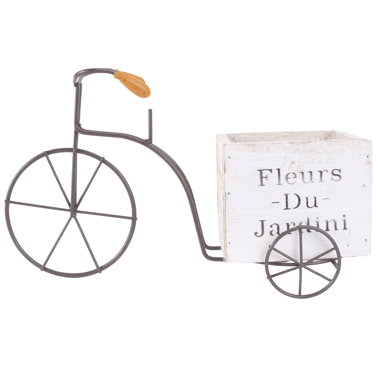 

Planter Flower Wooden Pot Succulent Box Stand Craft Wood Tricycle Flowerpot Pots Mini Ornament Planters Holder Bike Iron