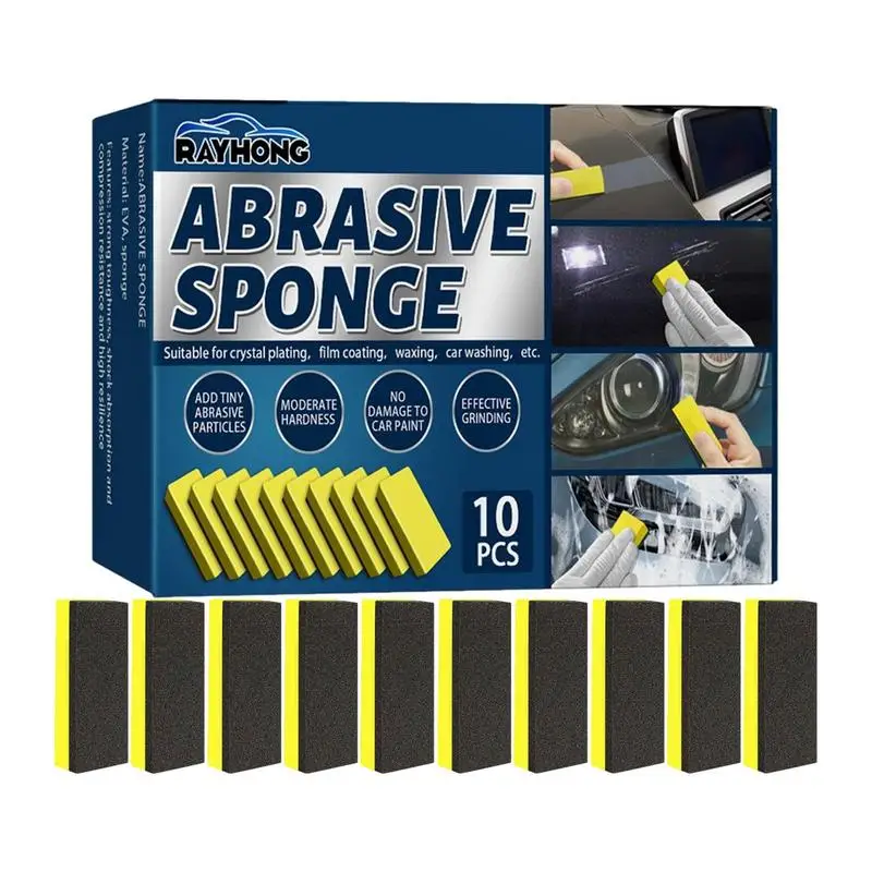 

Car Washing Sponge Colorful Large Sponges Wash All Purpose 10pcs Thick Foam Scrubber Car Cleaning Supplies High Foam Pad For