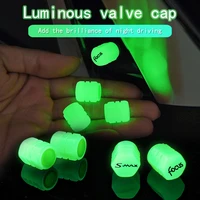 for ford focus smax cmax bmax lettering logo tire universal 5pcs luminous tire valve caps wheel glow in the dark