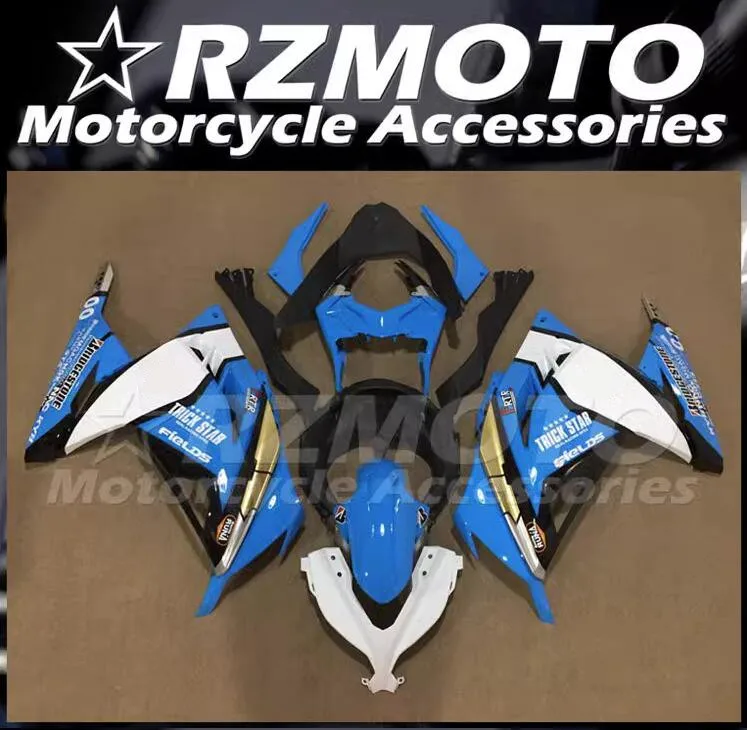 

Комплект обтекателей из АБС-пластика для KAWASAKI 250 300 2013 2014 2015 2016 2017 EX300 13 14 15 16 17 18, комплект обтекателей небесно-голубого цвета