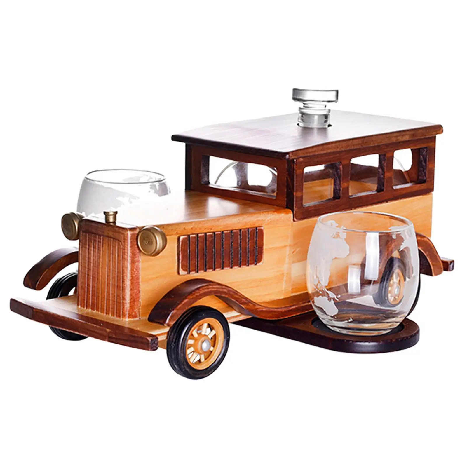 

Wine Decanter Set Old Fashioned Car Stand for Home Bar Party Accessories