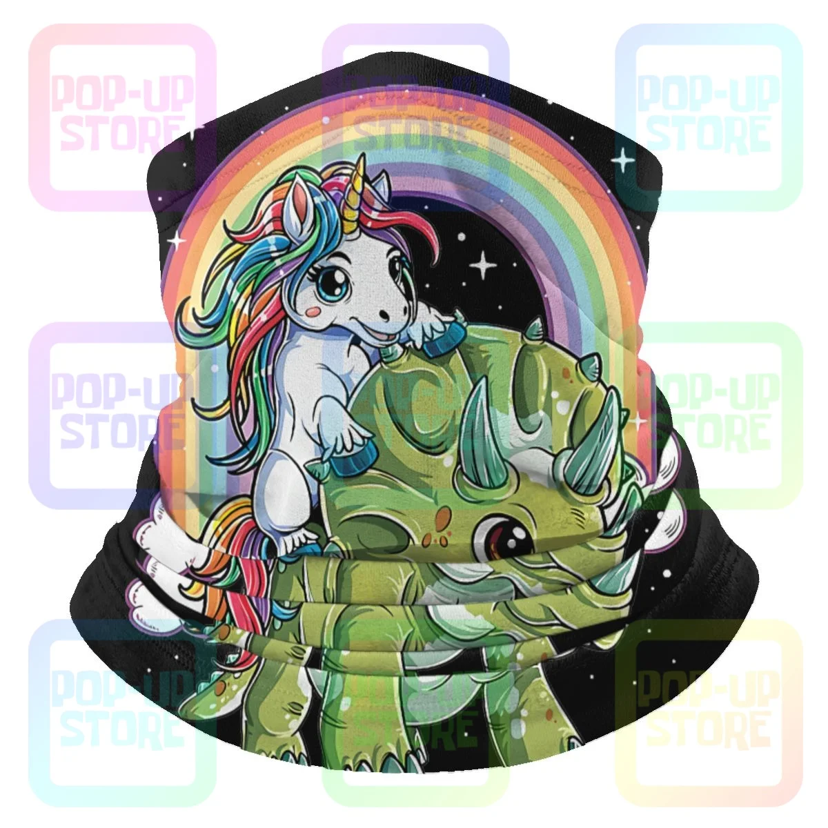 Шарф-Бандана из микрофибры с единорогом |