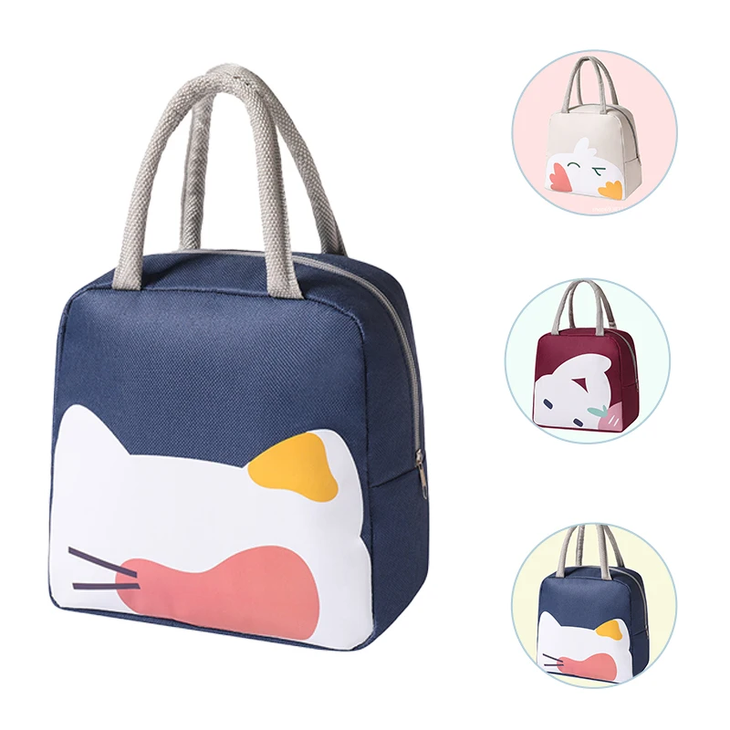 

Portable Lunch Bag Women Large Capacity Insulated Lunch Box Tote Cooler Handbags Thermal Food Storage Bags Bolsas De Almuerzo