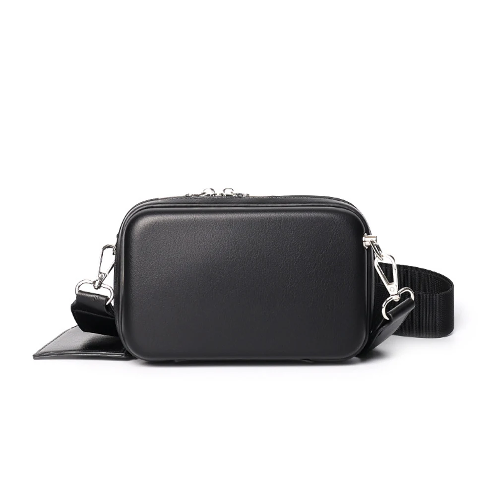 

Small Square Sling Crossbody Bag for Women Men 2 Pcs Set Pu Leather Simple Stylish Shoulder Hobo Purse Mini Clutch Handbags