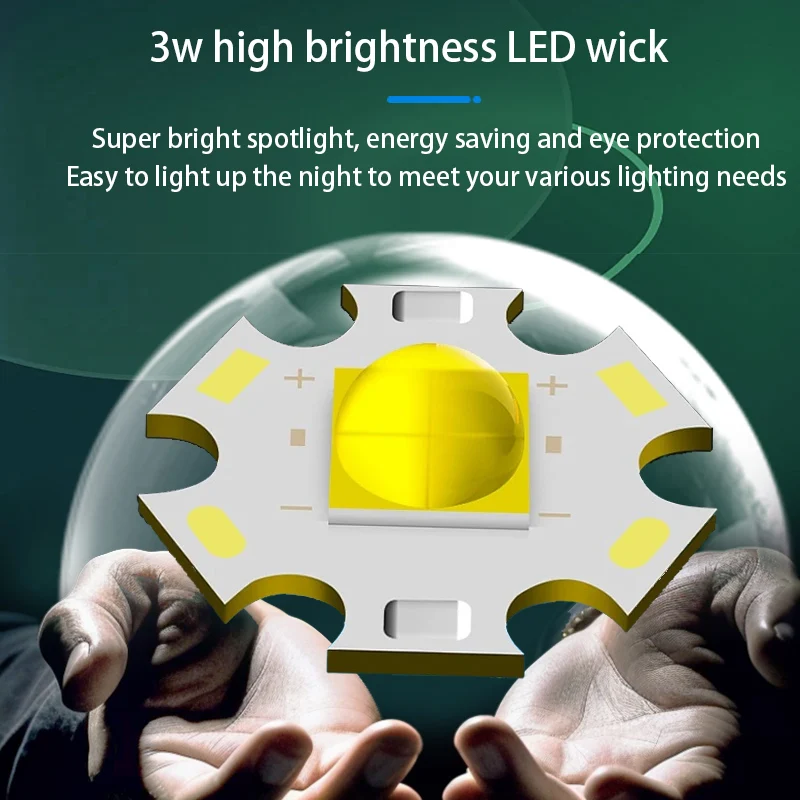 Солнечный фонарик Светодиодный Ручная рукоятка Ультраяркий Сверхдлительный