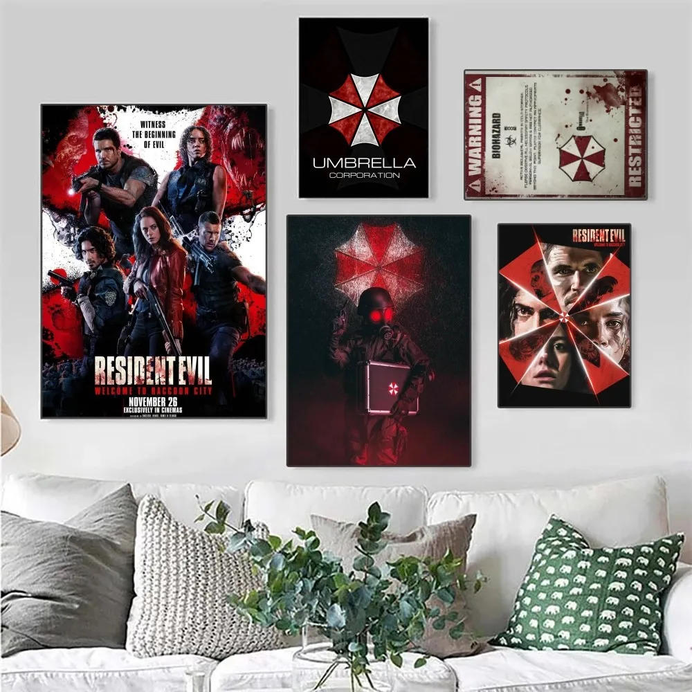 Game R-Live E-Evil U-зонт-плакат без рамки крафт-клуб бумага искусство картина спальня