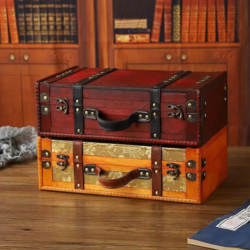 Винтажная портативная коробка для хранения фотографий китайский национальный