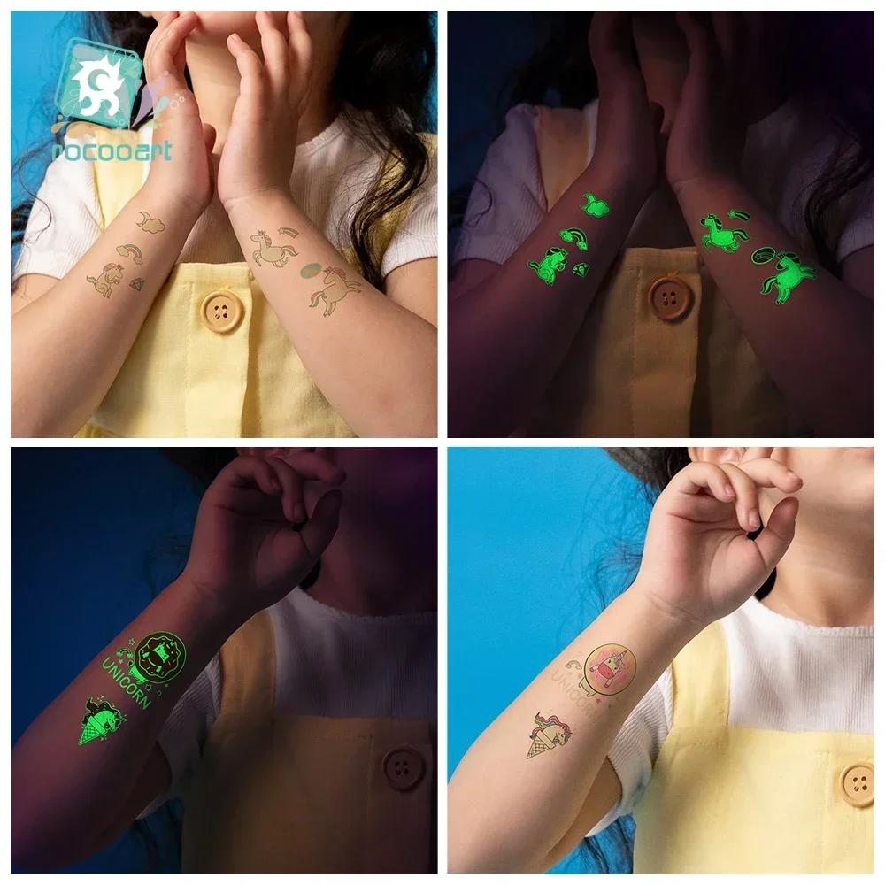 5 шт./партия Детские Светящиеся Татуировки