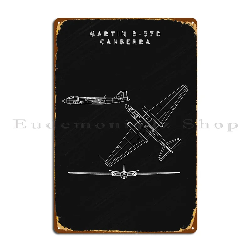 

B 57d Canberra чертеж металлический знак для кинотеатра