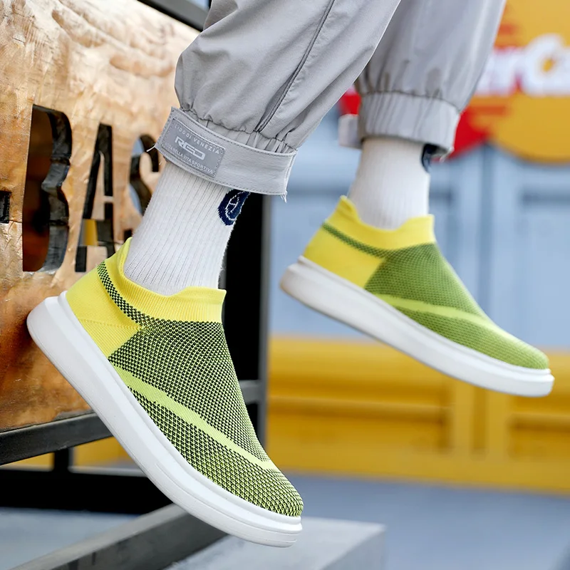 Summer Unisex Breathable Socks Men Shoes Walking Shoes Women's  Fashion Lightweight Soft Sole Sneakers