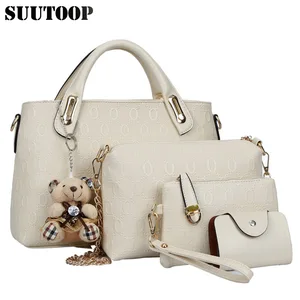 Комплект женской сумки через плечо, комплект из 4 предметов