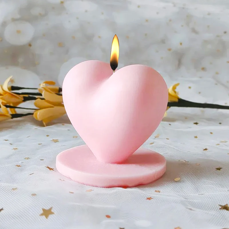 

Силиконовые формы в форме сердца для свечей ручной работы, искусственная смола, формы для мыла, сделай сам, подарок на день Святого Валентина, ремесло, домашние украшения