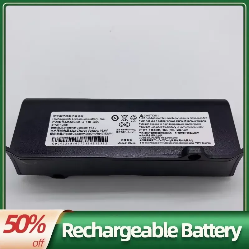 Фото Высококачественная аккумуляторная батарея 14.4V 2850mAh с 0 циклами заряда для роботов-пылесосов Ecovos DR92 DR95 DR96 DR97 DM86G, аксессуары для батарей №3