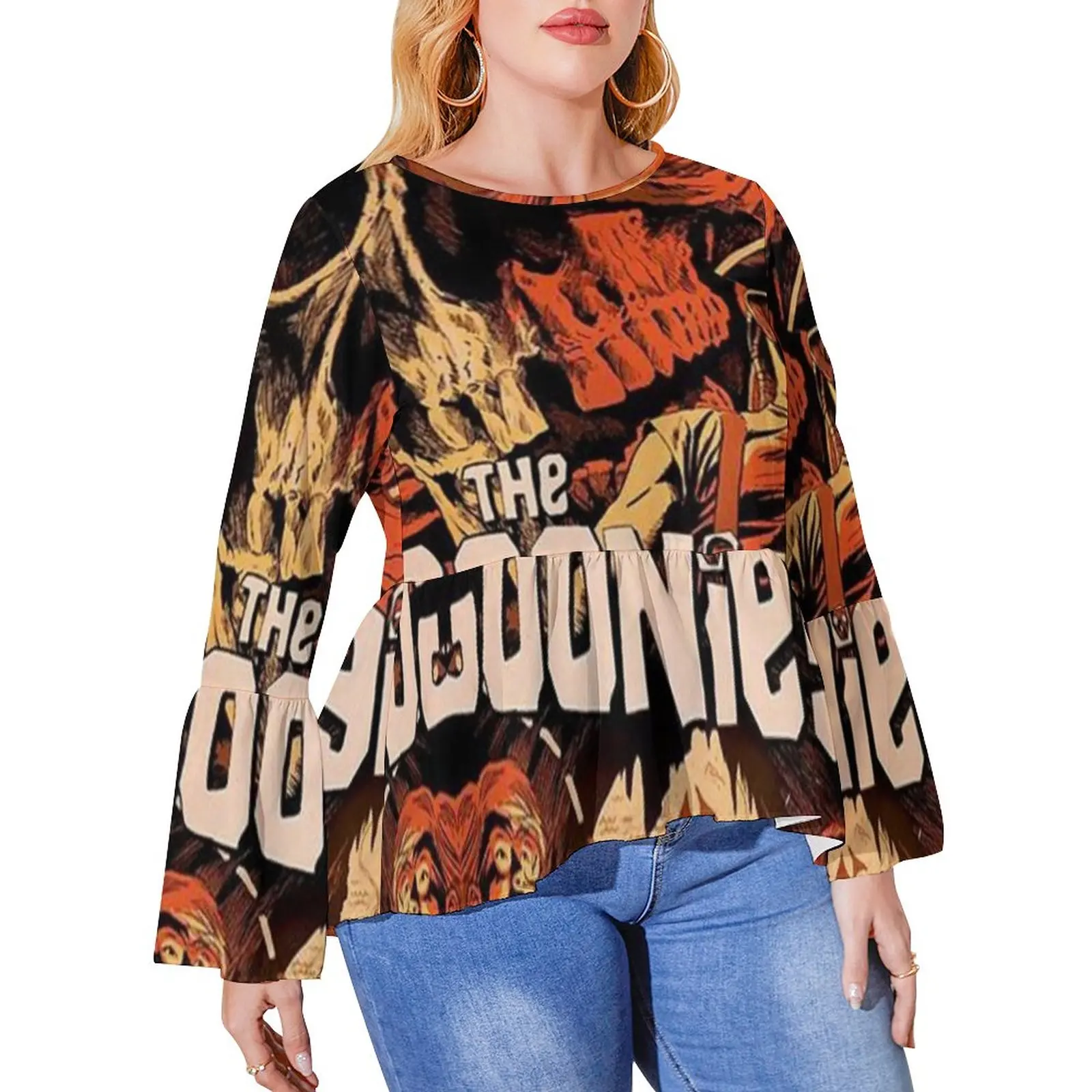 

Goonies Pop Art T-Shirt Skull Pirate Street Fashion Long Sleeve T Shirts Print Pretty Tee Shirt Female Tees Plus Size 4XL 5XL