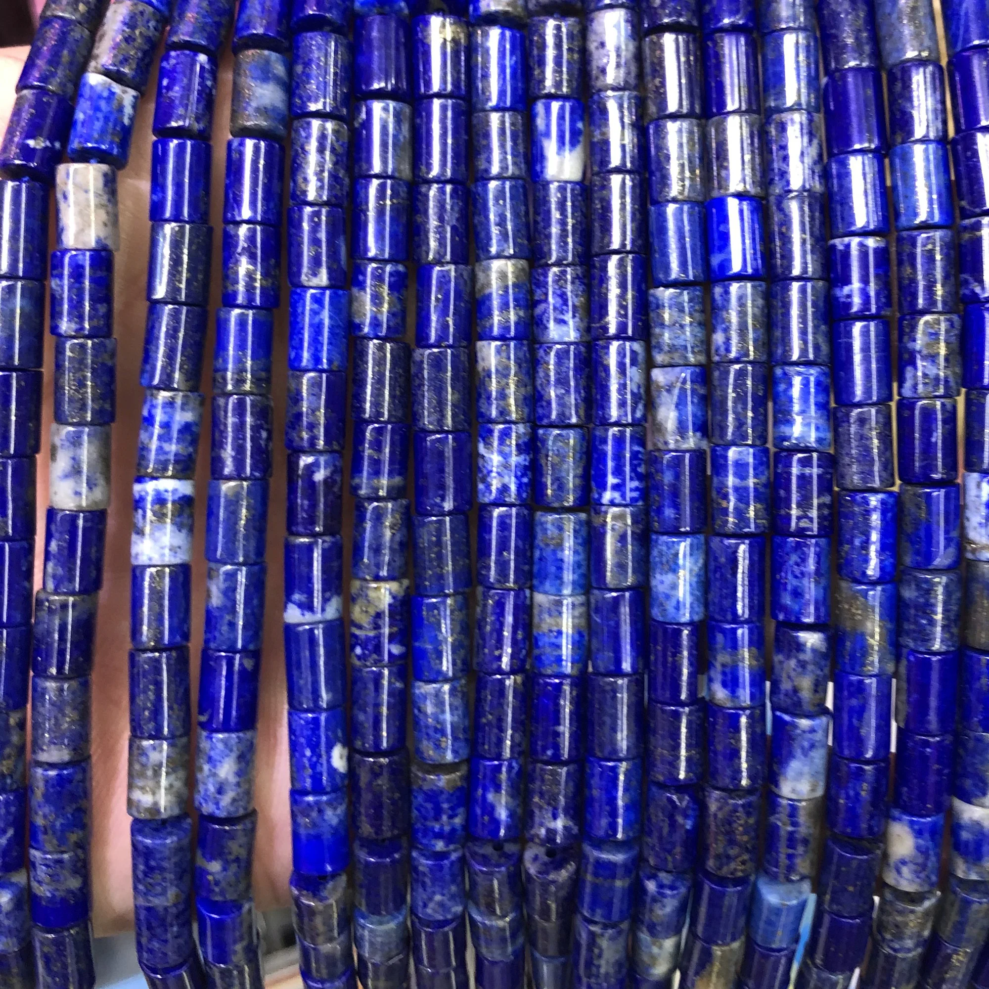 

Genuine Lapis Lazuli Tube Beads Natural Stone Beads 5.5x8mm 15''