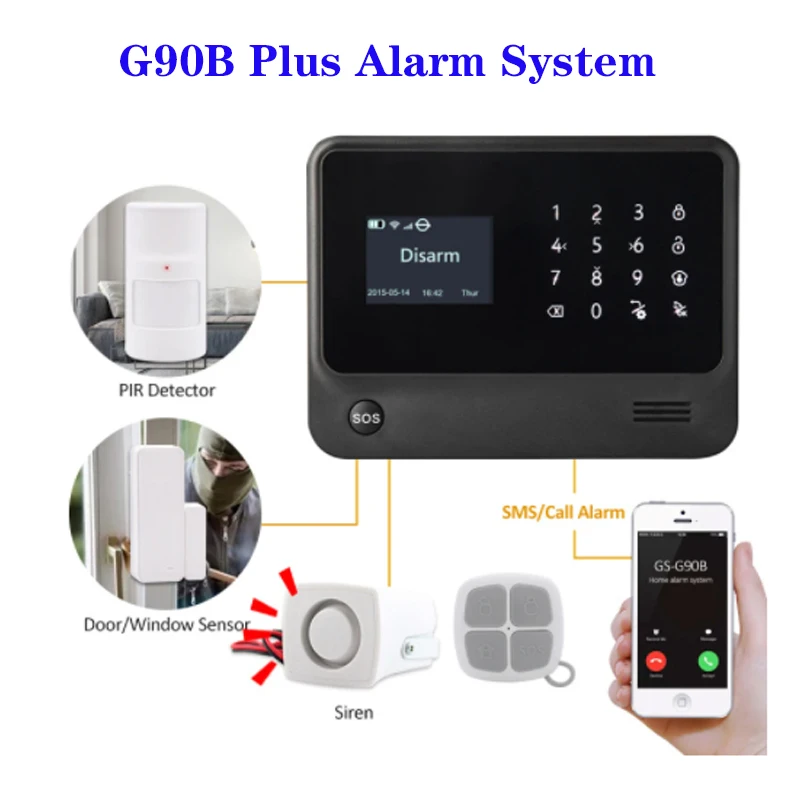 G90B Plus WIFI GSM Alarm System Pet Immune PIR Motion Sensor DIY Kit  Security Home GSM Alarme System APP Control Wired Alarm enlarge