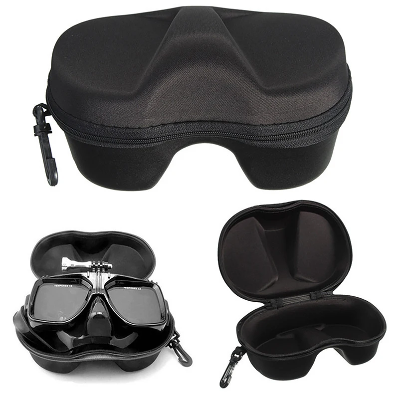 

Multifunction Face Cover Snorkel Zipper Case Diving Glasses Storage Box Scuba Snorkeling Set For Underwater Swimming