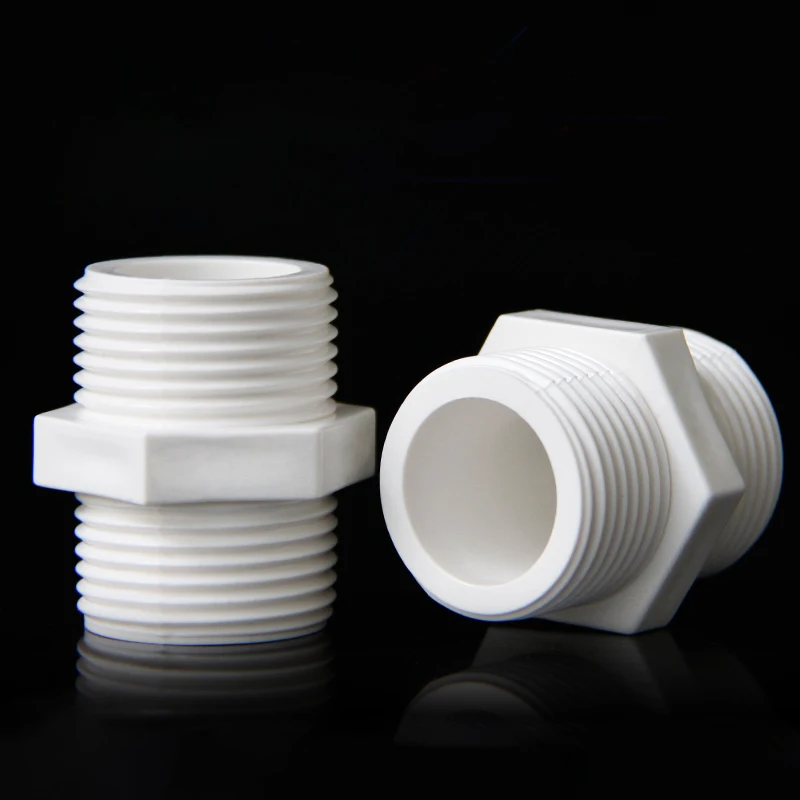 Прямой фитинг для труб 1/2 дюйма 3/4 1 дюйм 1-1/4 1-1/2 2 BSP двойная наружная резьба