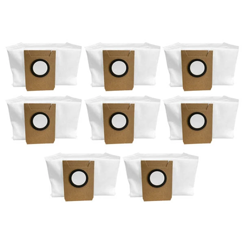 

8 Piece Vacuum Cleaner Bags For Ecovacs Deebot X1 Omni Suction Station, Large Capacity Dust Bag Replacement Parts