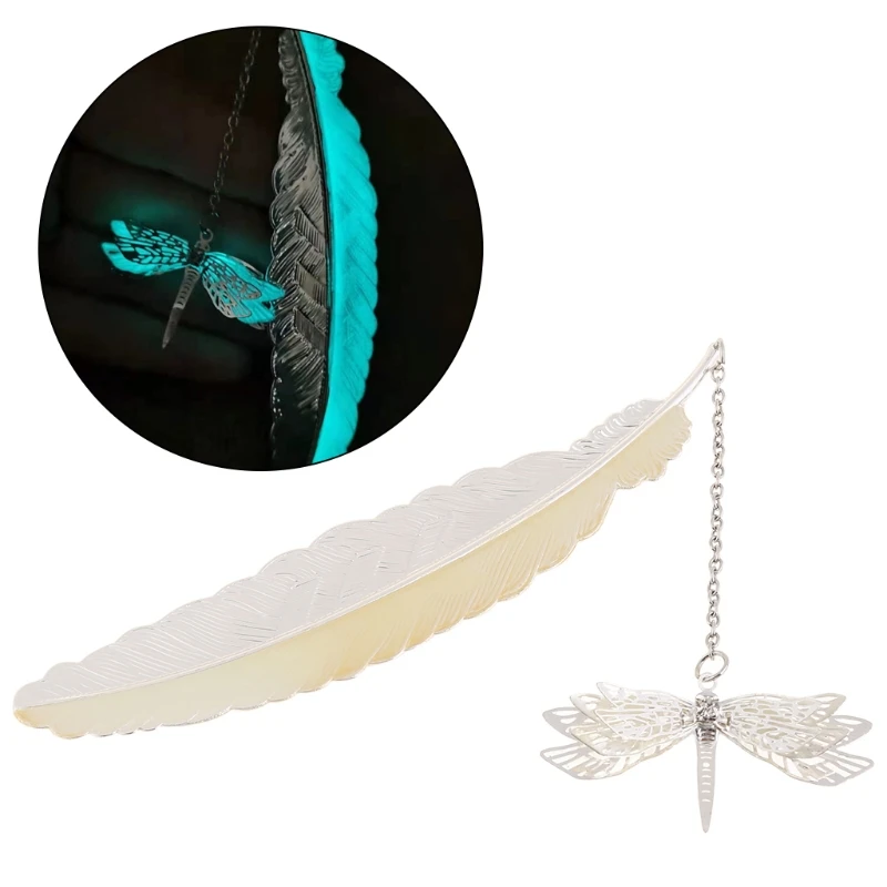 

Studying Reading Luminous 3D Metal Vintage Bookmarks Glow in the Dark