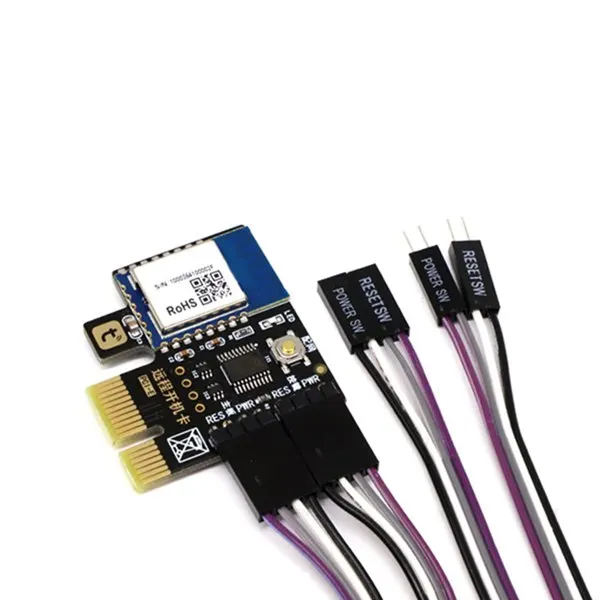 Фото Переключатель переключения питания компьютера Tuya, Wi-Fi, PCIe-карта для компьютера, дистанционное управление через приложение, Поддержка Google Home, мини-карта №1