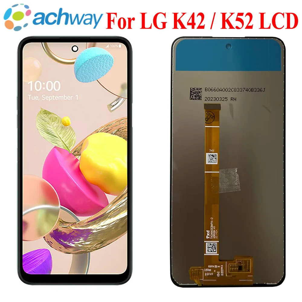 Новинка для LG K52 LM-K520 LMK520HM / LG K42 LM-K420 LMK420HM ЖК-дисплей для LG K62 LMK525 кодирующий преобразователь сенсорного экрана в сборе