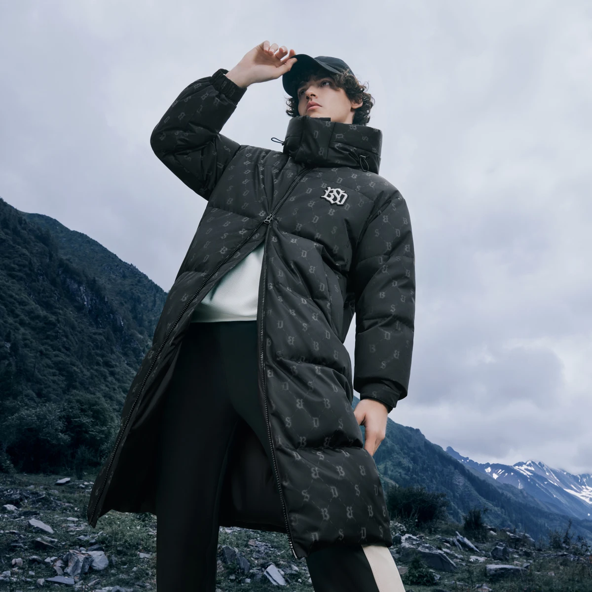 Женский зимний пуховик BOSIDENG с высокой устойчивостью к разрыву прочностью на