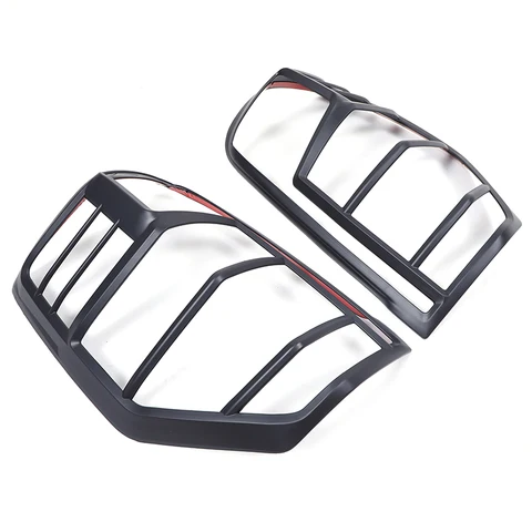 Для Mitsubishi triton L200 2019-2023 ABS матовый черный автомобильный задний фонарь декоративная рамка крышка автомобильные аксессуары