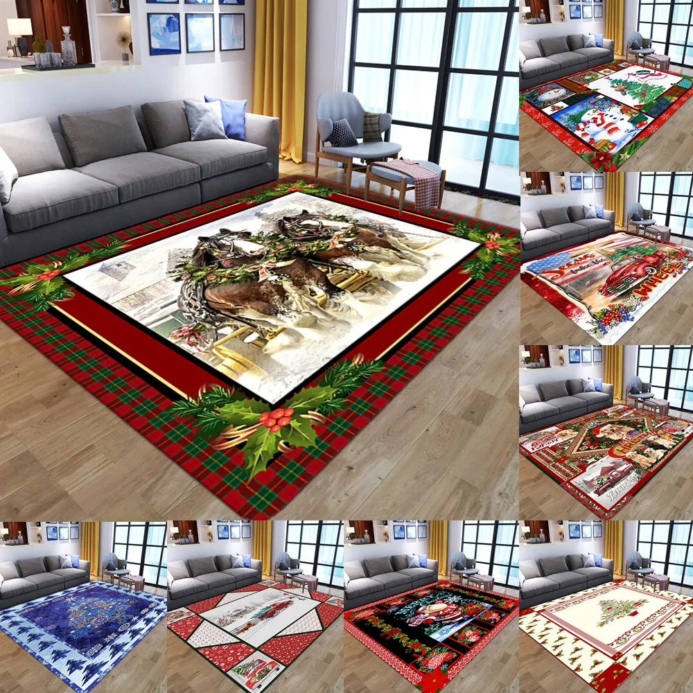Мультяшные животные лошади 3D ковры спальня гостиная Рождество Домашний Декор