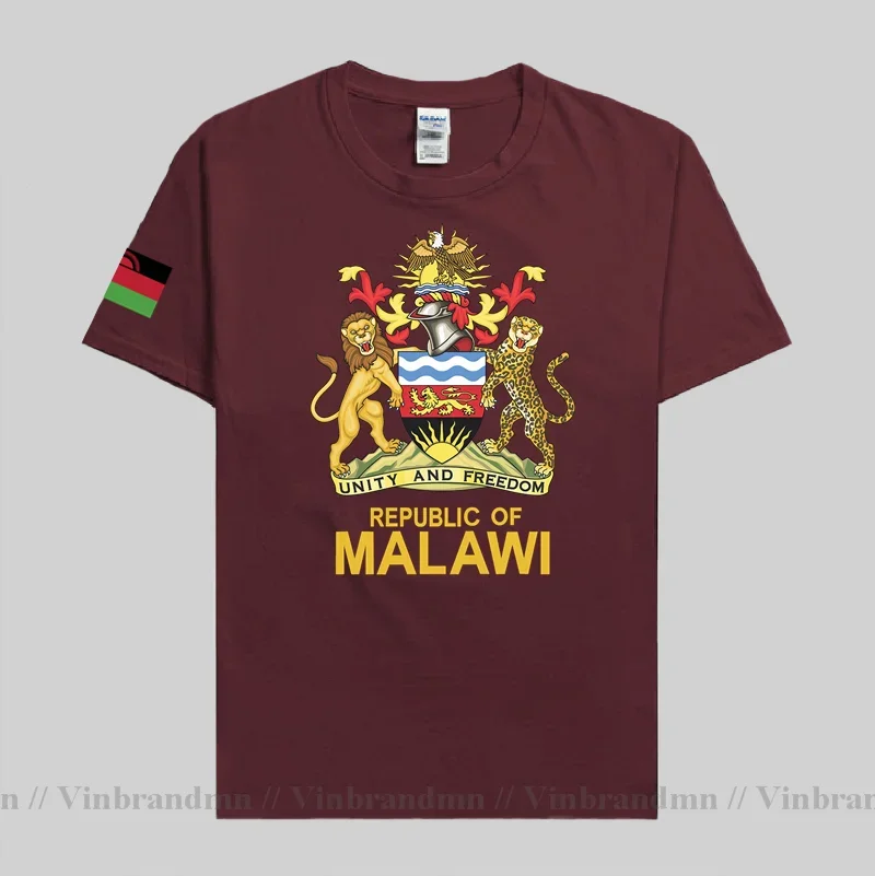Malawi T shirt Fashion Classic Jerseys Nation Team 100% Cotton T-shirts Clothing Tees Country Sporting Nyasaland Malawian MW MWI