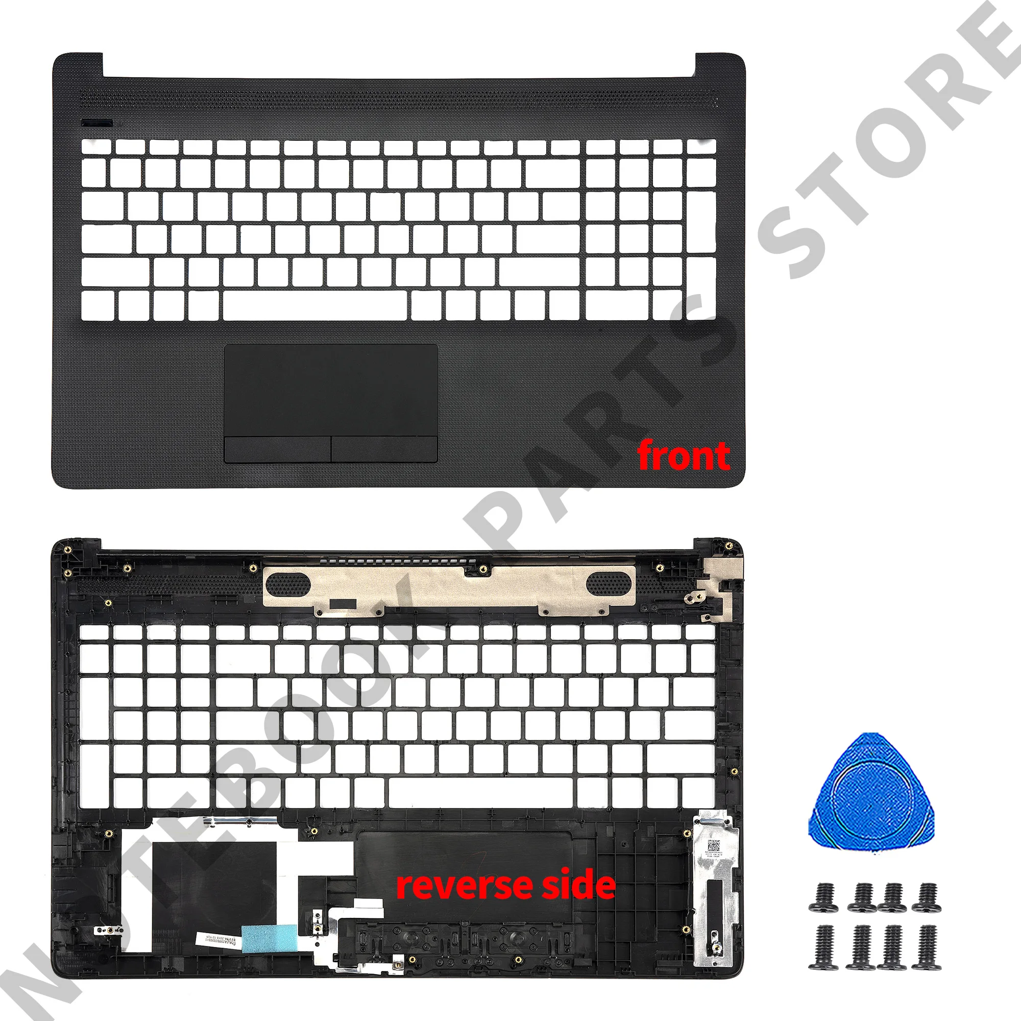 Новая задняя крышка ЖК-дисплея/ передняя рамка/ петли/ опорная панель/ нижний корпус черного цвета для HP 15-DA 15-DB 250 G7 255 TPN-C135 TPN-C136 L20433-001.