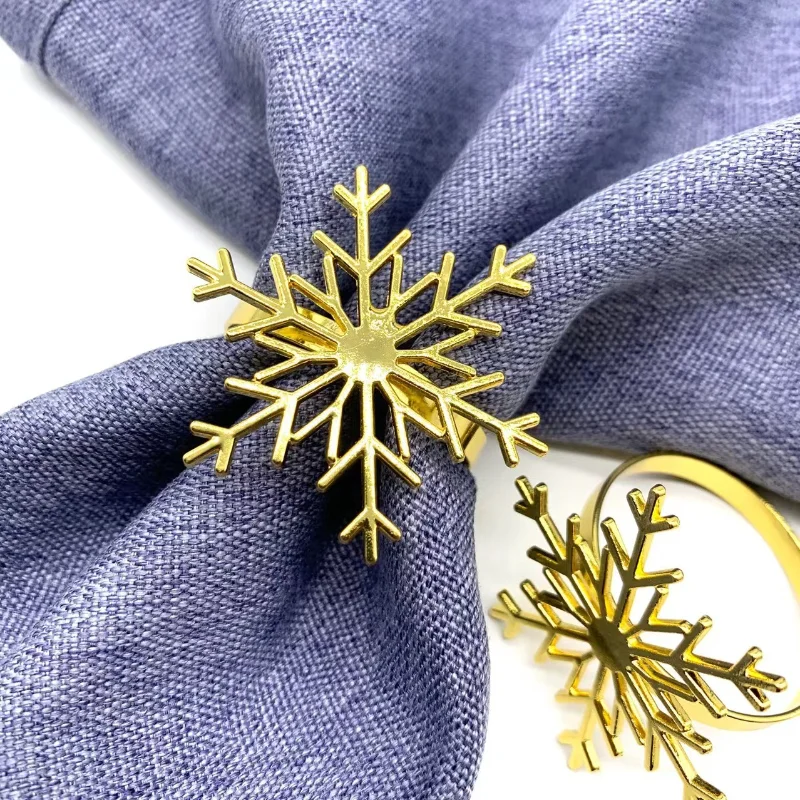 

Christmas Tree Leaf Napkin Ring Metal Plating Color-preserving Golden Size Leaf Christmas Napkin Buckle Hebilla De Servilleta