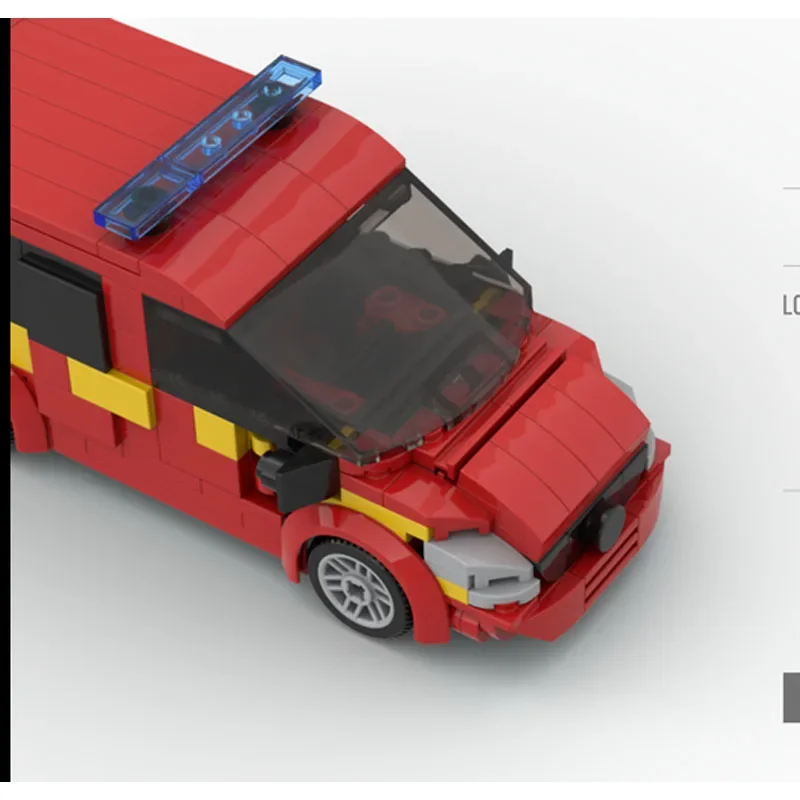 MOC Speed Champion MOC-98848 пожарная бригада командный автомобиль игрушечный строительный