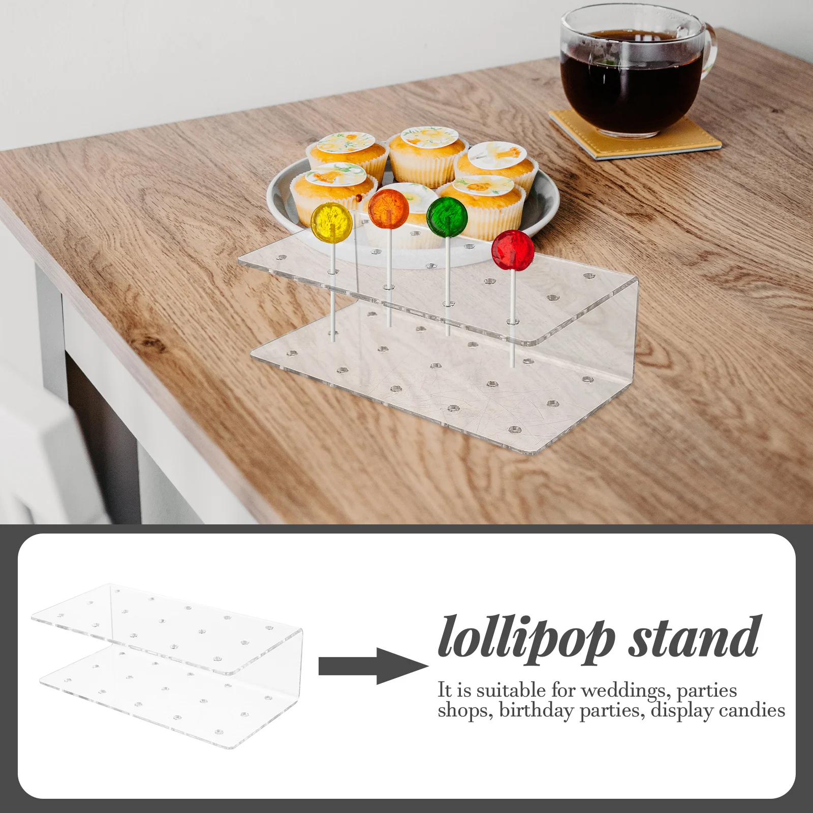 Держатель для леденцов акриловая подставка стеллаж хранения торта несколько
