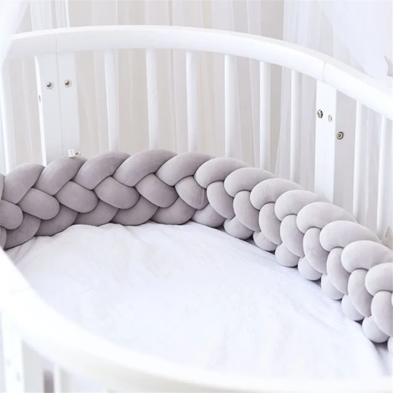 

2.2M/3M Baby Bed Bumper Baby Bumper for Boys Girls Baby's Cot Safety Bumper Crib Protector Cuna Para Soft Bebe Room Decor