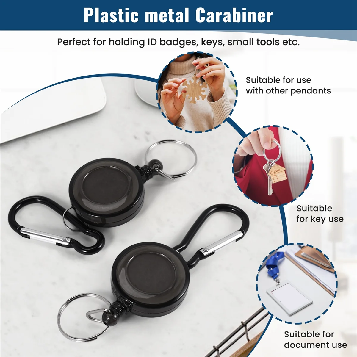 2 шт. катушка для бейджа-выдвижной амортизатор йо-йо идентификация по