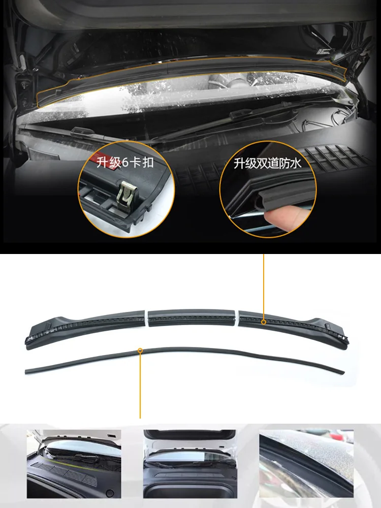

Front Cover Water Strip Trunk Seal Air Inlet Dust-proof Modification Accessories Suitable For Tesla Model 3/Y