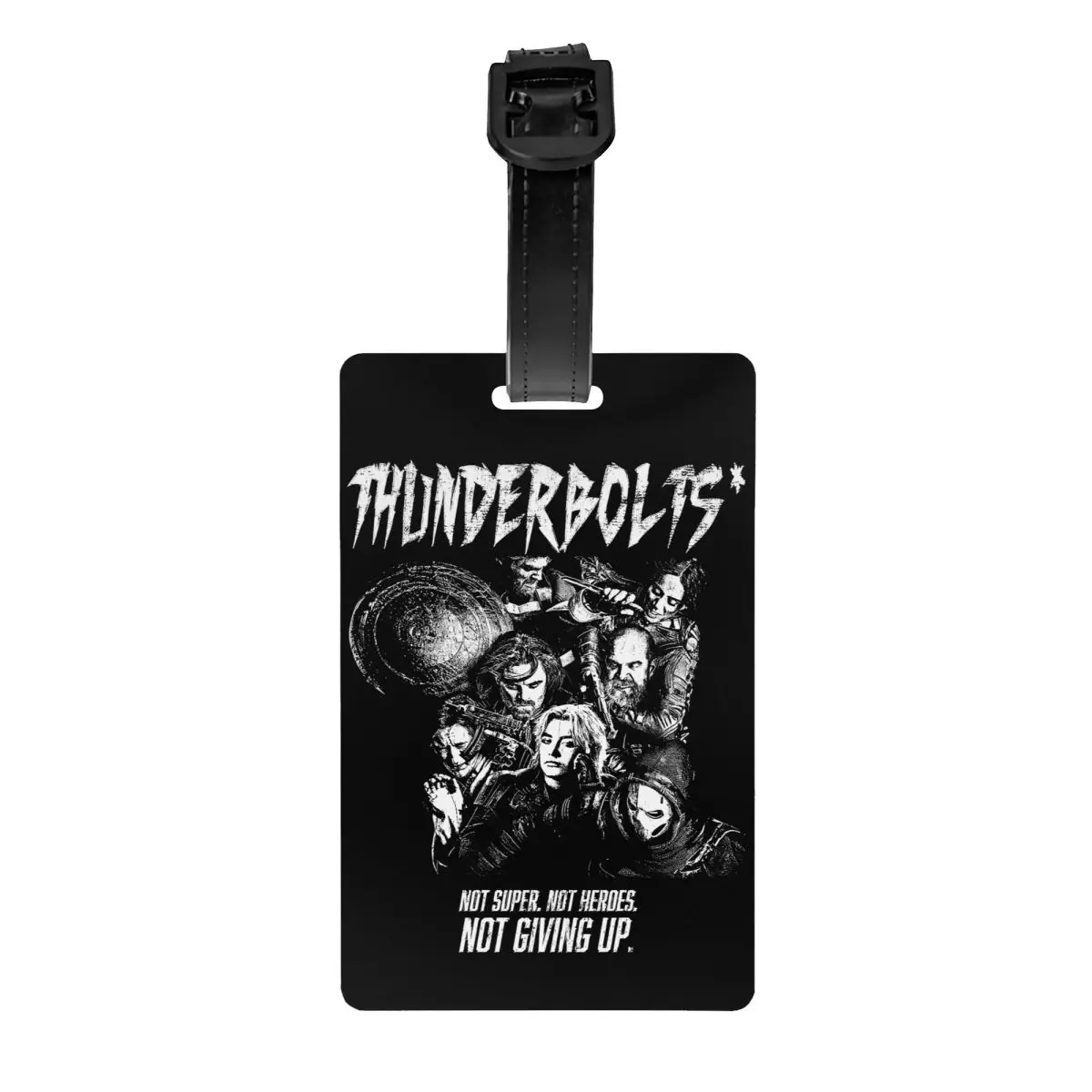 Фото Изготовленная на заказ багажная бирка Thunderbolts, не дает с именной картой, конфиденциальную обложку, идентификационную этикетку для дорожной сумки, чемодана №1