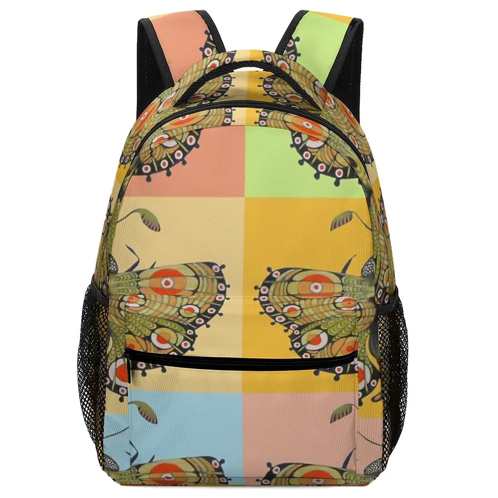 2022 New Moth Backpack Boys for Children Kids Men Art  School Bags Backpack Primary School