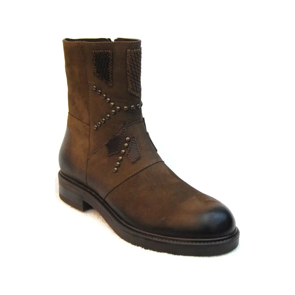 

Dorlie 1849908K норковые кожаные женские сапоги с подошвой