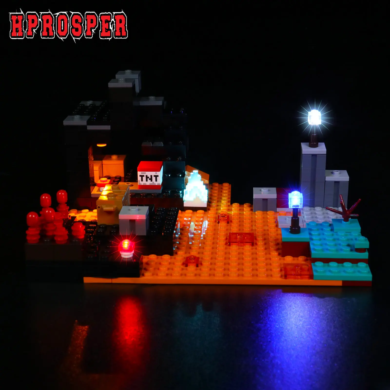 

Hprosper Φ для 21185, детская лампа для игрушек «сделай сам», только лампа + батарейный блок (модель в комплект не входит)