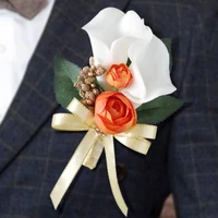 popodion wedding accessories wedding groom bride corsage calla corsagemens wedding brooch girl