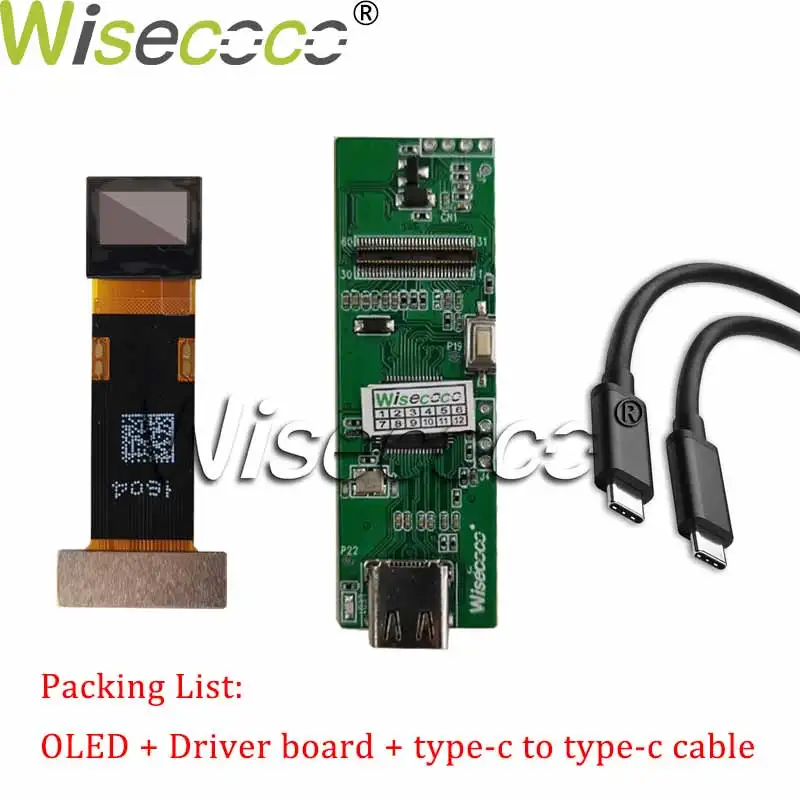 

0,39 дюймовый FHD OLED дисплей высокой яркости 1500 Nits MIPI 60 контактов USB c плата драйвера Wisecoco тепловые изображения Gunsight