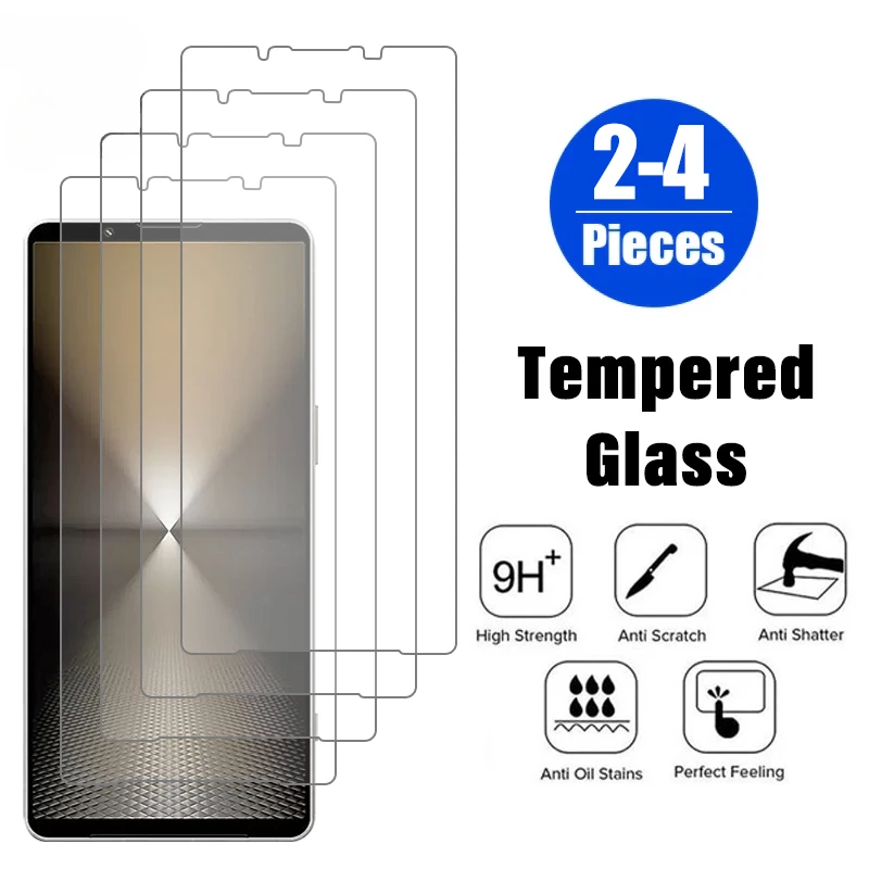 2-4 шт. HD закаленное стекло Защитная пленка для экрана Sony Xperia 1 5 10 VI V Полное